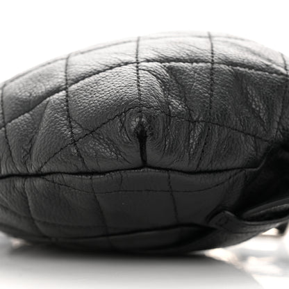 Chanel Grained Calfskin Quilted Waist Belt Bag Black 11 of 12