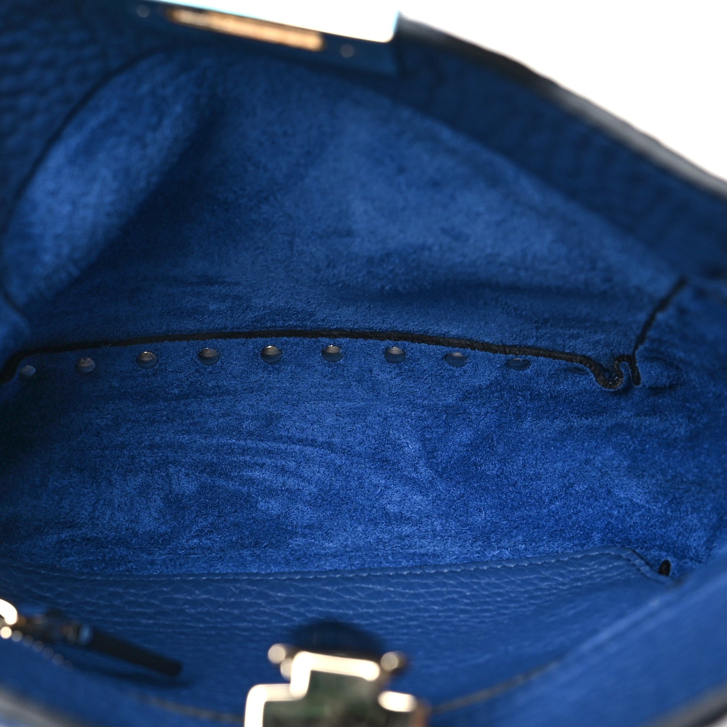 Pebbled Calfskin Mini Rockstud Flip-Lock Messenger Bag Baltique
