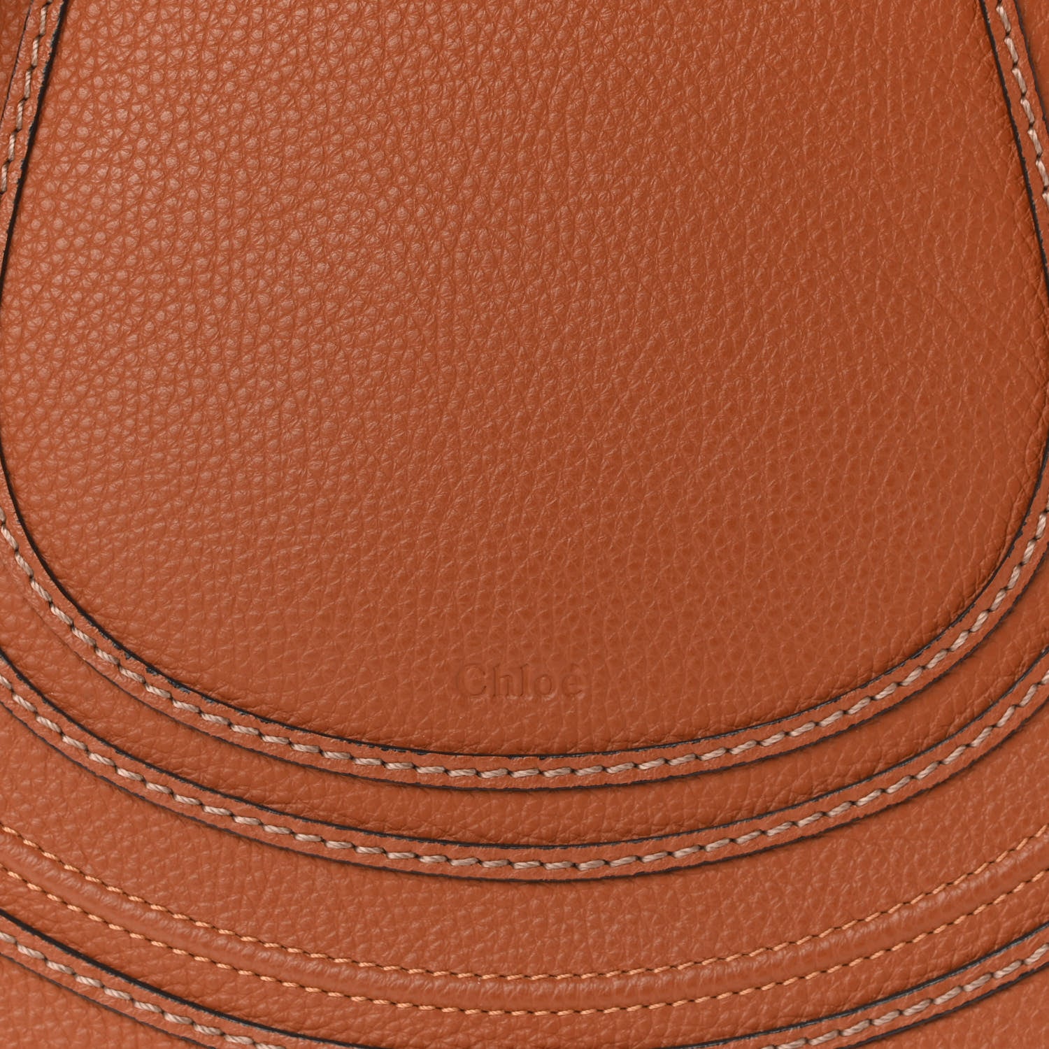 Chloe Calfskin Medium Marcie Round Crossbody Bag Tan 8 of 10