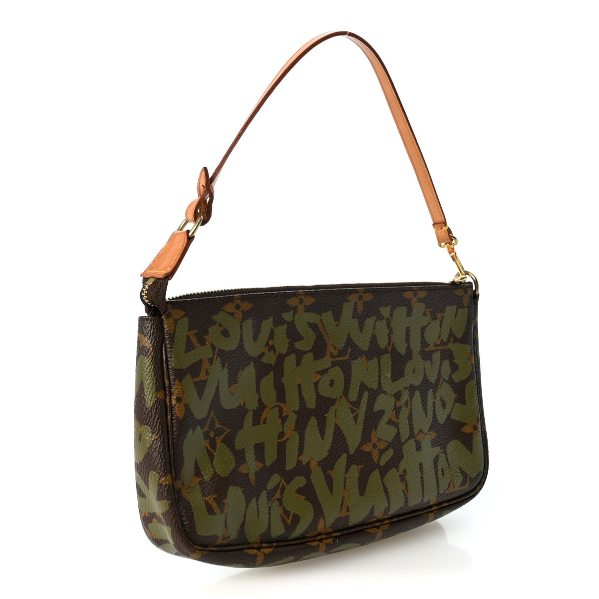 Monogram Graffiti Pochette Accessories Kaki