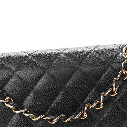 Chanel Caviar Quilted Medium Double Flap Black 11 of 17