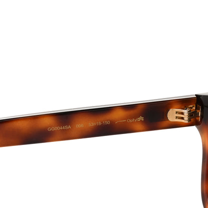 Gucci Acetate Square Sunglasses GG0044SA Tortoise 5 of 10