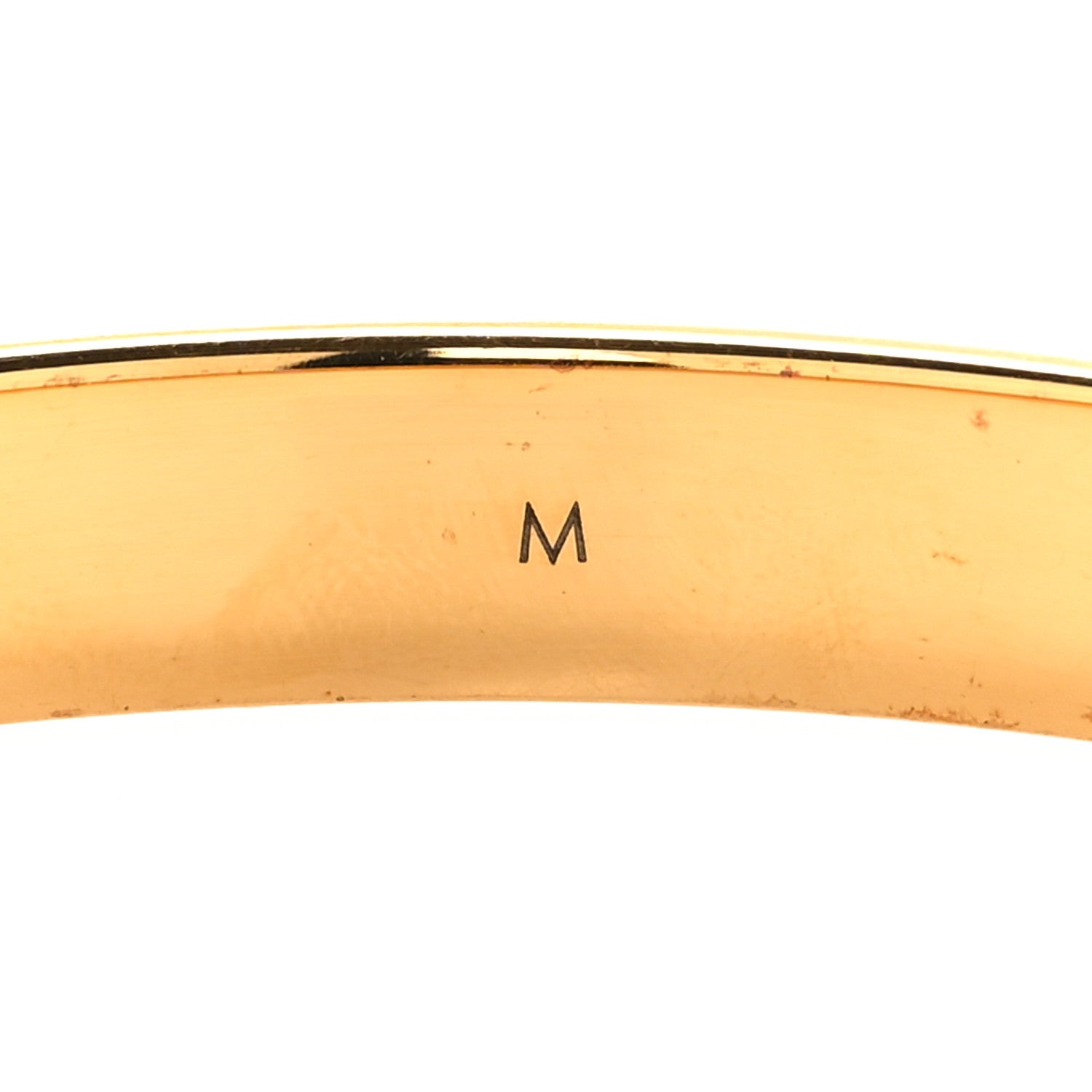 Louis Vuitton Brass Crystal Monogram Nanogram Strass Cuff M Gold 6 of 6