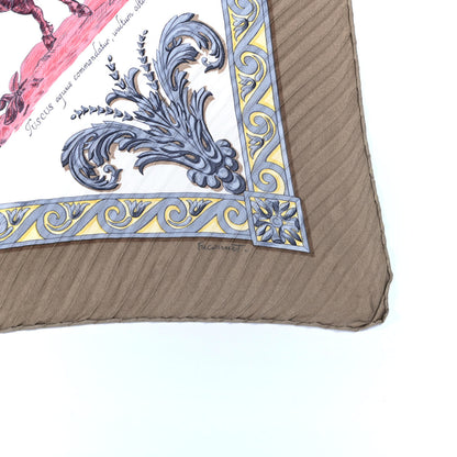 Hermes Silk Courbettes Et Cabrioles Plisse Scarf 90 5 of 7