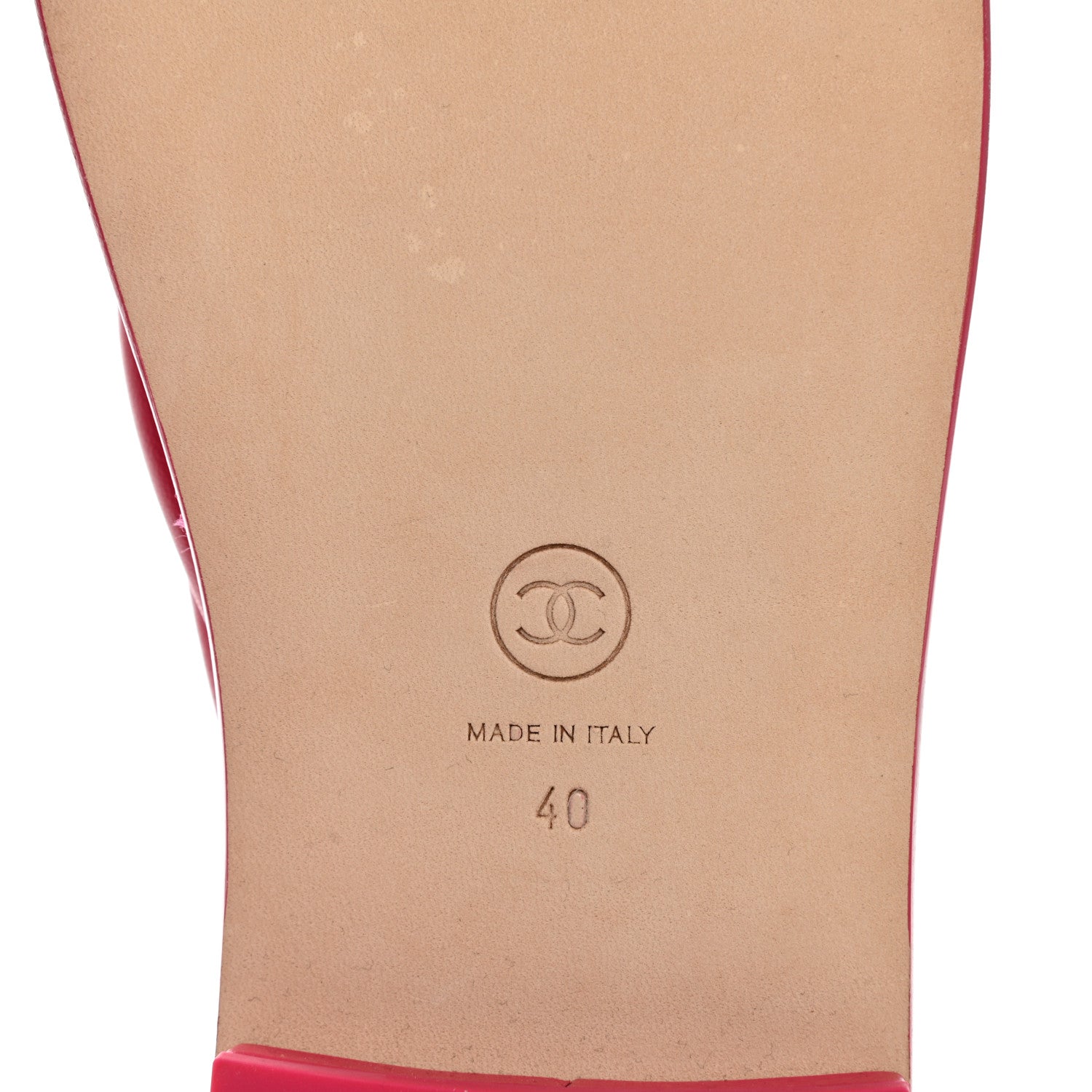 Chanel Lambskin Terry Cloth CC Thong Sandals 40 Pink 6 of 7