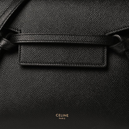 Celine Grained Calfskin Nano Belt Bag Black 10 of 14