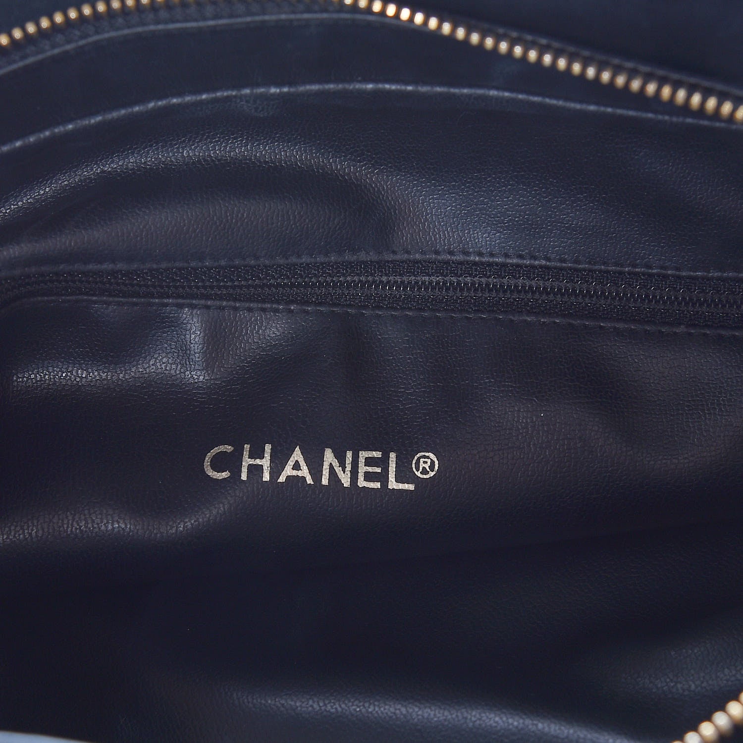 Chanel Lambskin Quilted Shopper Tote Black 6 of 10