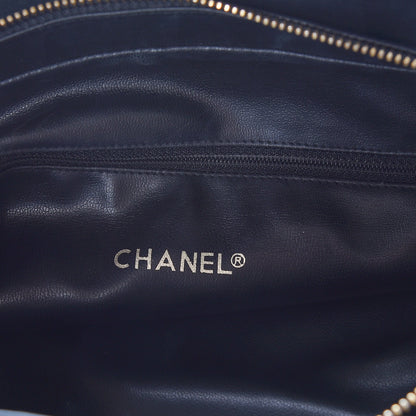 Chanel Lambskin Quilted Shopper Tote Black 6 of 10
