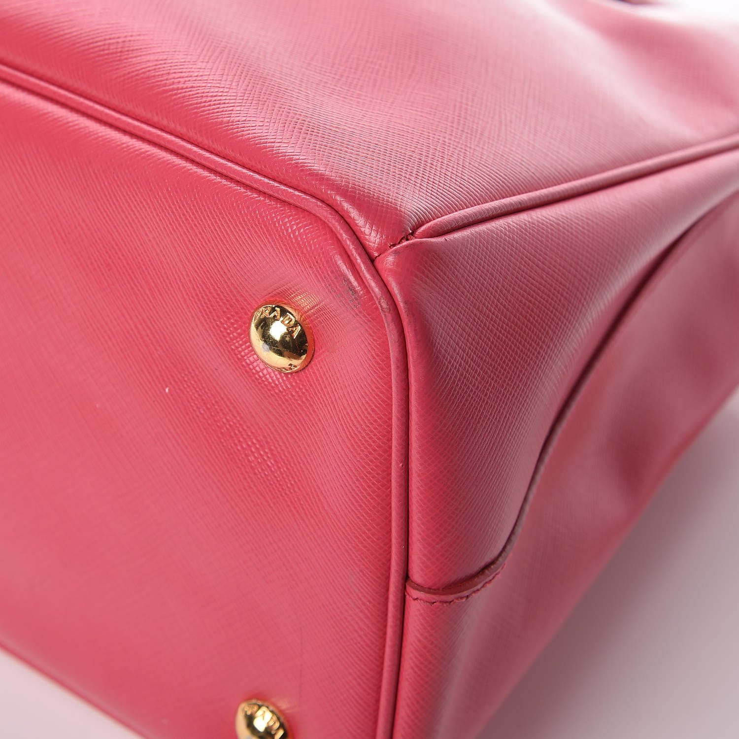 Prada Saffiano Lux Small Tote Peonia 18 of 19