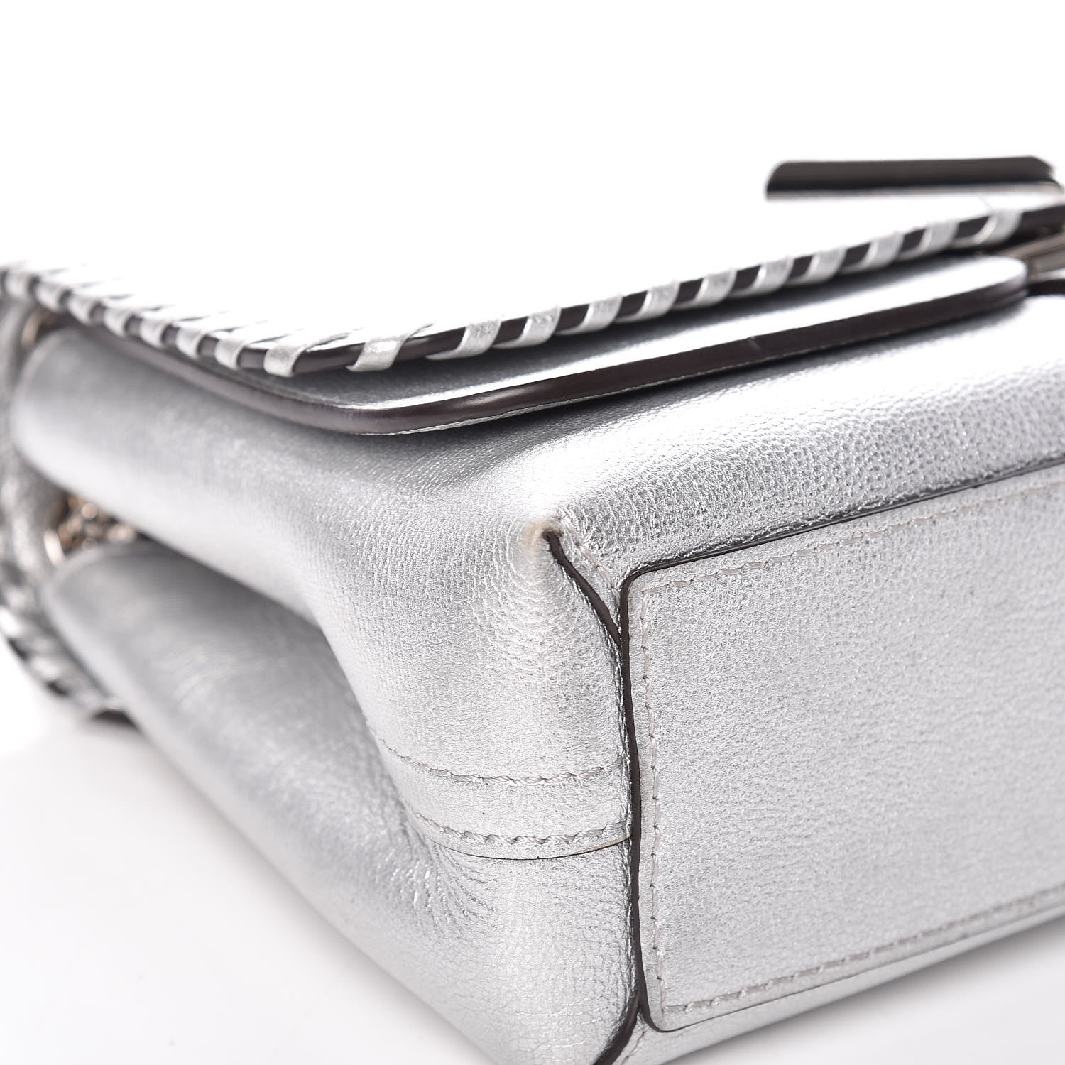 Louis Vuitton Cuir Plume Ecume Very Chain Bag Argent 9 of 10