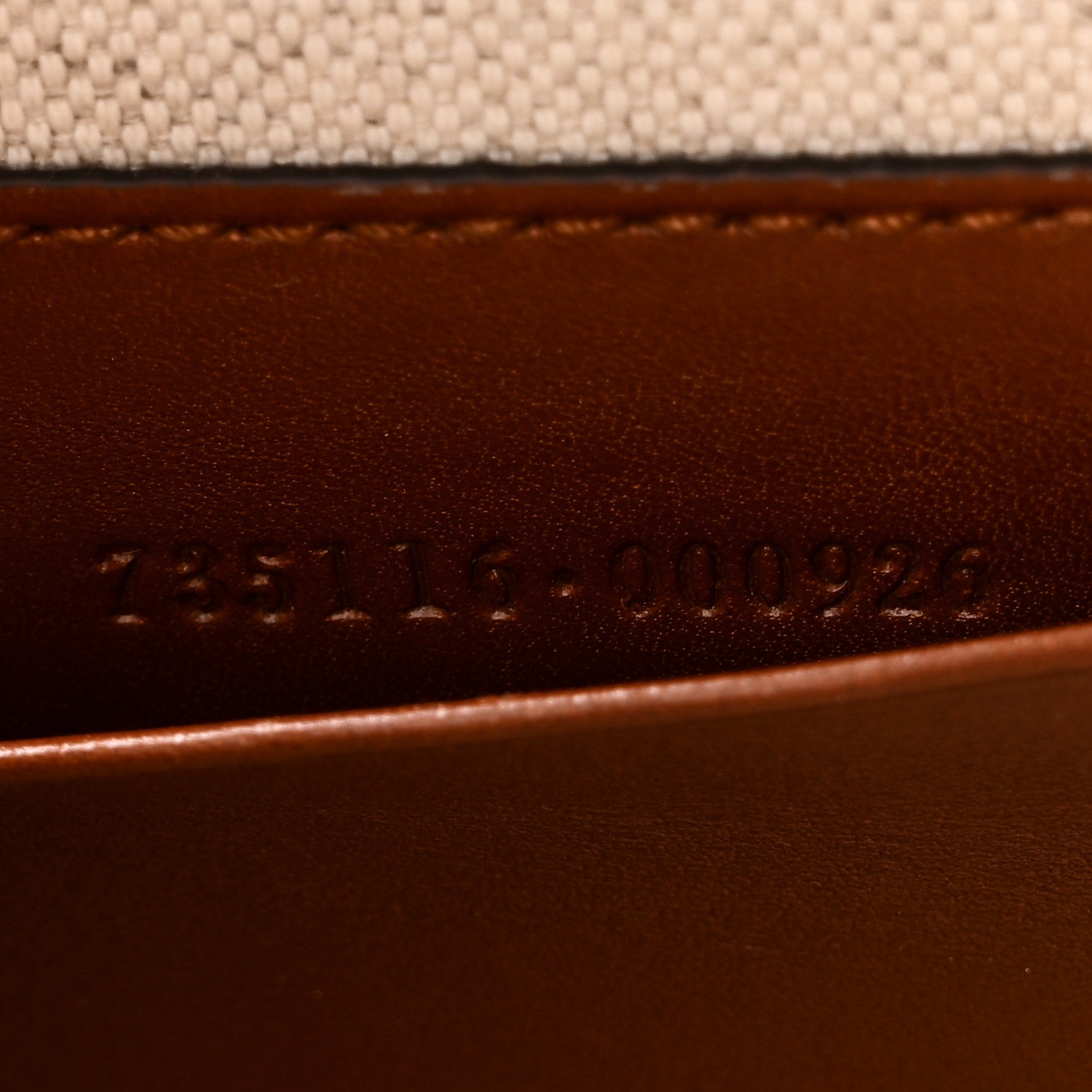 Gucci New Canvas Charisma Calfskin Crystal GG Monogram Small Bamboo 1947 Top Handle Bag Camel Ebony 7 of 10