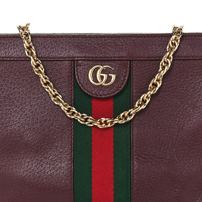 Gucci Calfskin GG Web Small Ophidia Chain Shoulder Bag Vintage Bordeaux 9 of 11