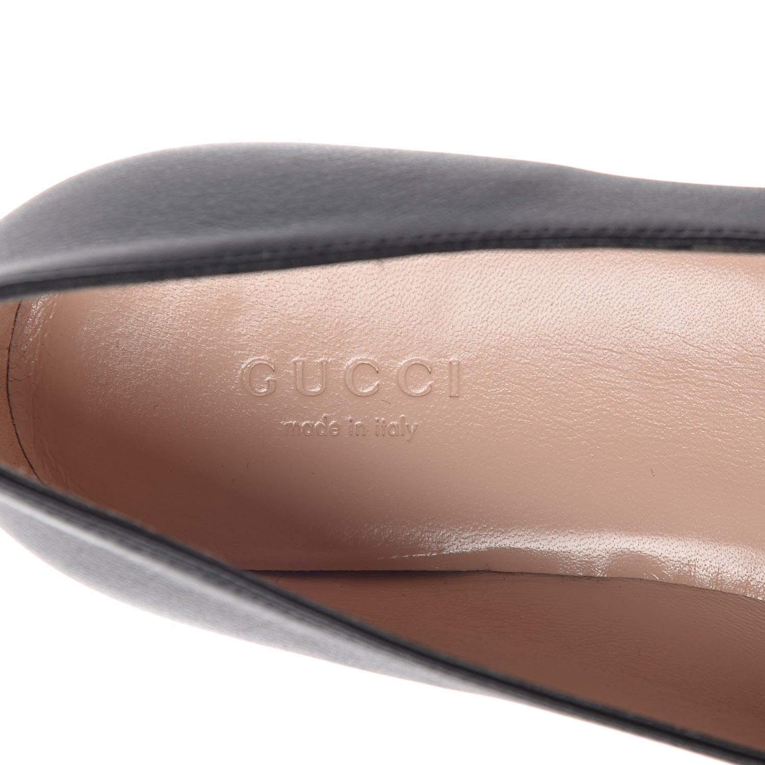 Gucci Calfskin Horsebit Loafers 37.5 Black 6 of 7
