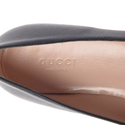 Gucci Calfskin Horsebit Loafers 37.5 Black 6 of 7