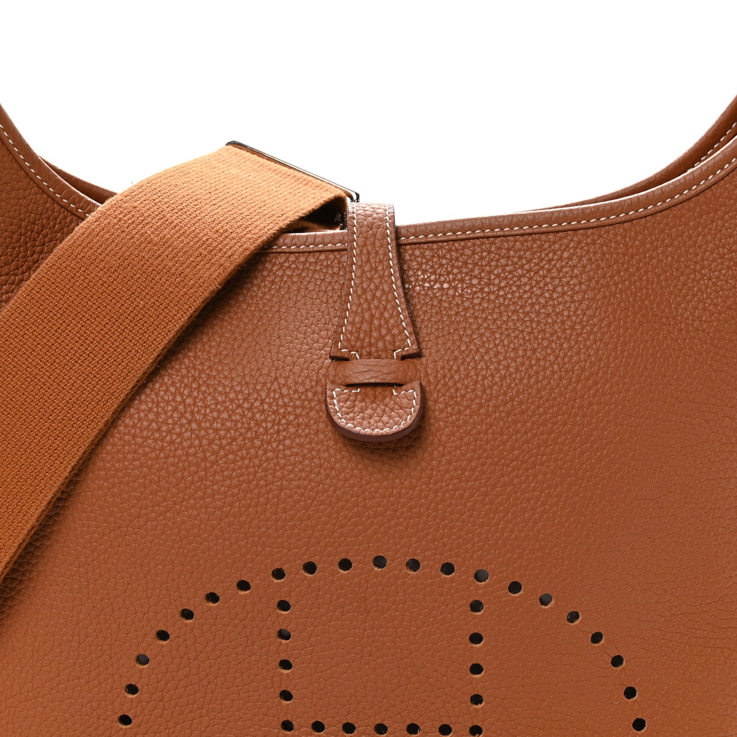 Hermes Taurillon Clemence EVELYNE III PM Gold 8 of 11