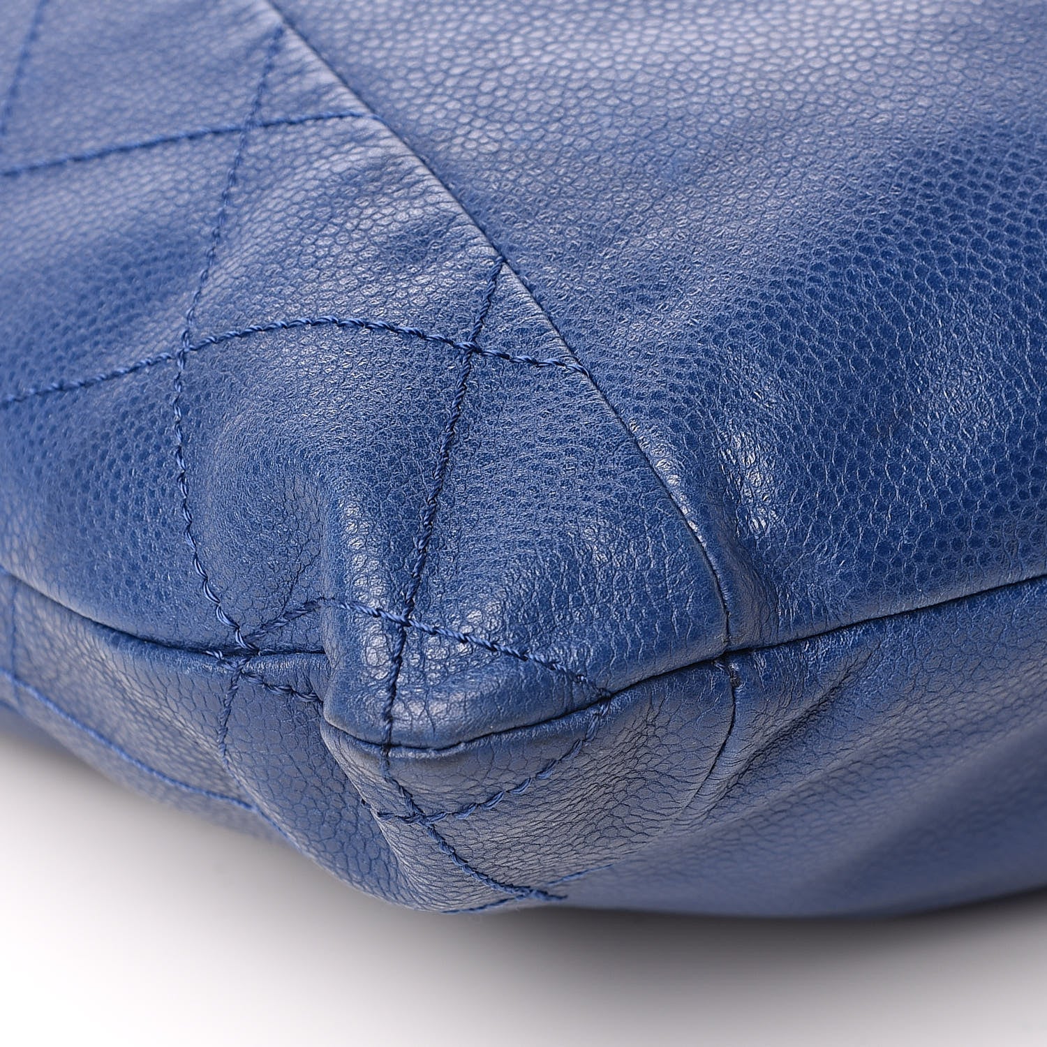 Chanel Caviar 31 Drawstring Tote Dark Blue 8 of 10