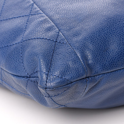 Chanel Caviar 31 Drawstring Tote Dark Blue 8 of 10