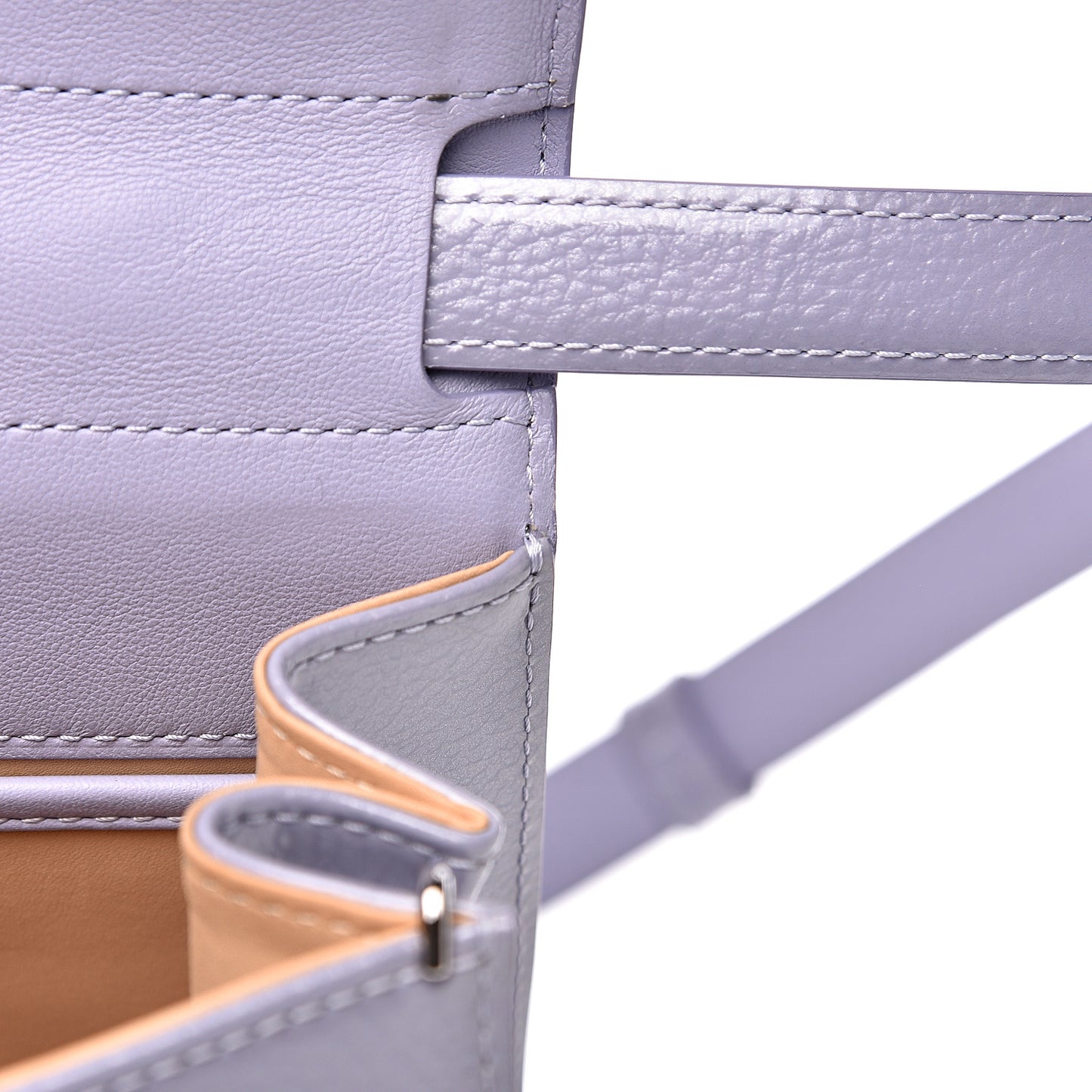 Patent Grained Calfskin Mini Brillant Satchel Light Purple