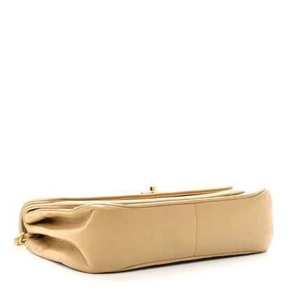 Chanel Lambskin Quilted Medium Single Flap Beige 4 of 12