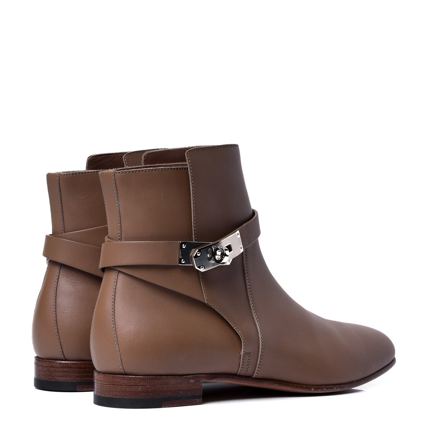 Calfskin Neo Ankle Boots 39.5 Brun Fume