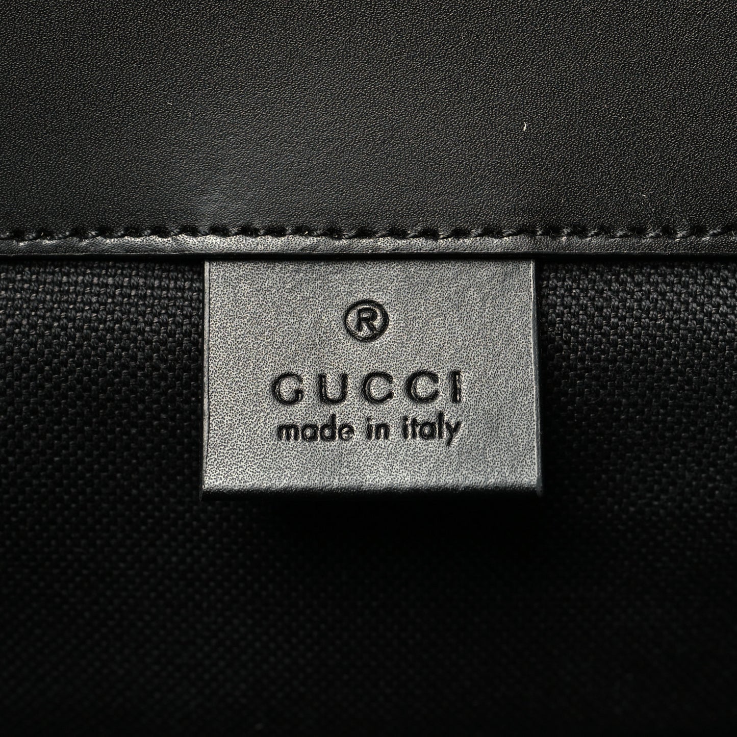 Soft GG Supreme Monogram Calfskin Web Double Buckle Backpack Black