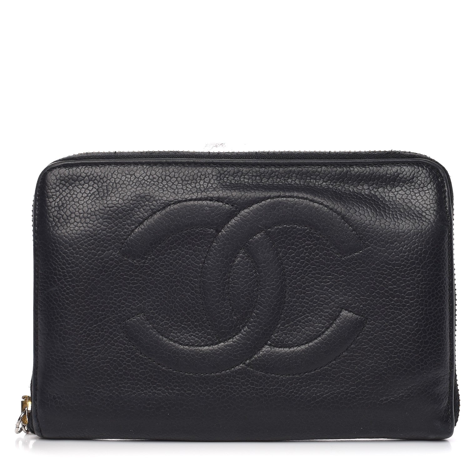 Chanel Caviar CC Timeless Large Zip Around Wallet Black 1 of 18