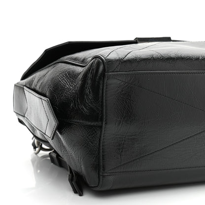 Givenchy Creased Patent Calfskin Medium ID Flap Black 8 of 10