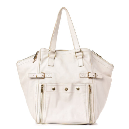 Saint Laurent Calfskin Large Downtown Tote Ivory 1 of 20