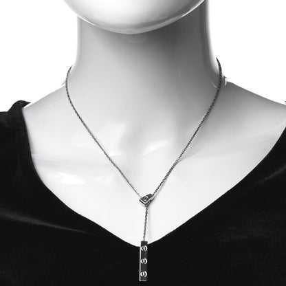 Cartier 18K White Gold LOVE Lariat Necklace 2 of 5