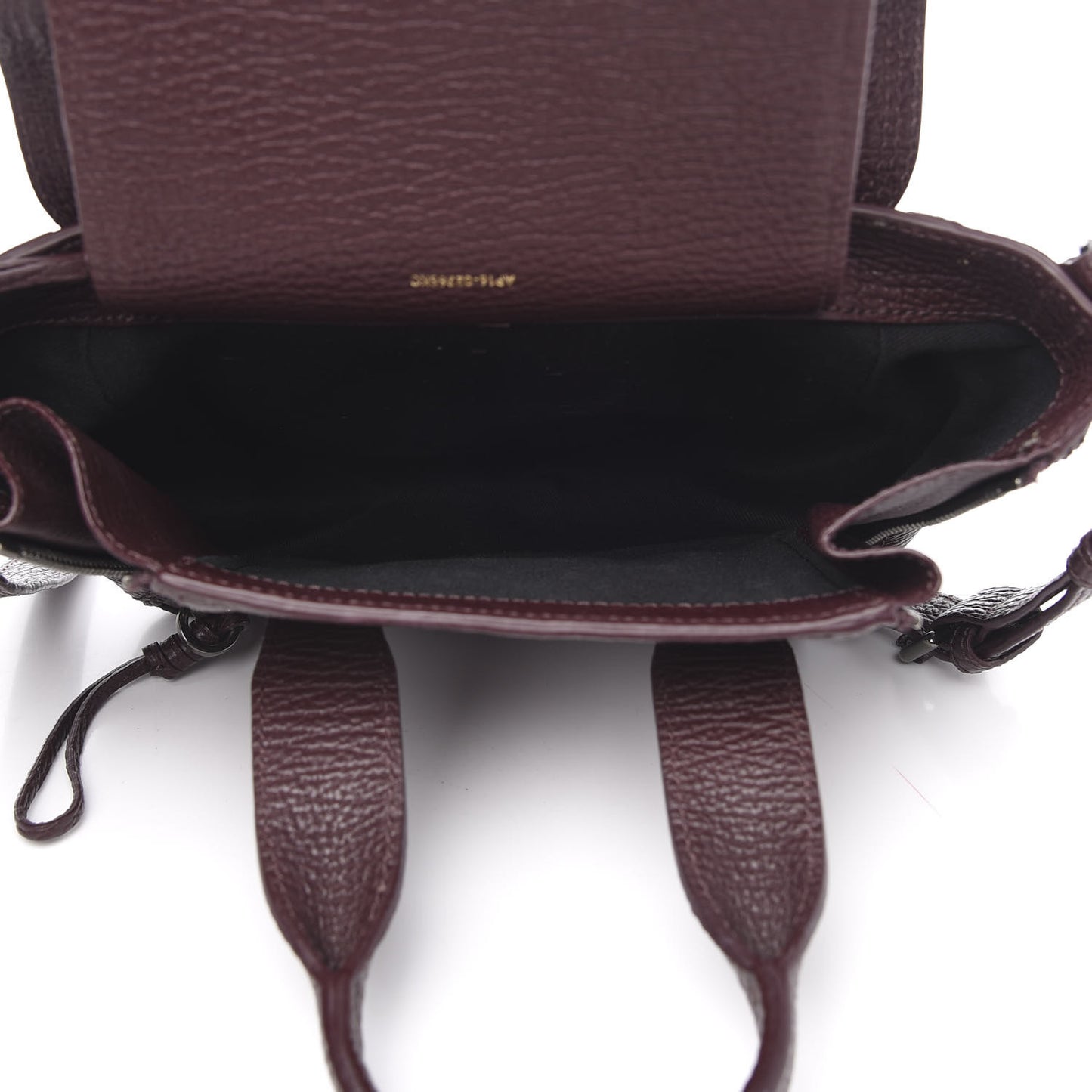 3.1 Textured Calfskin Mini Pashli Satchel Burgundy