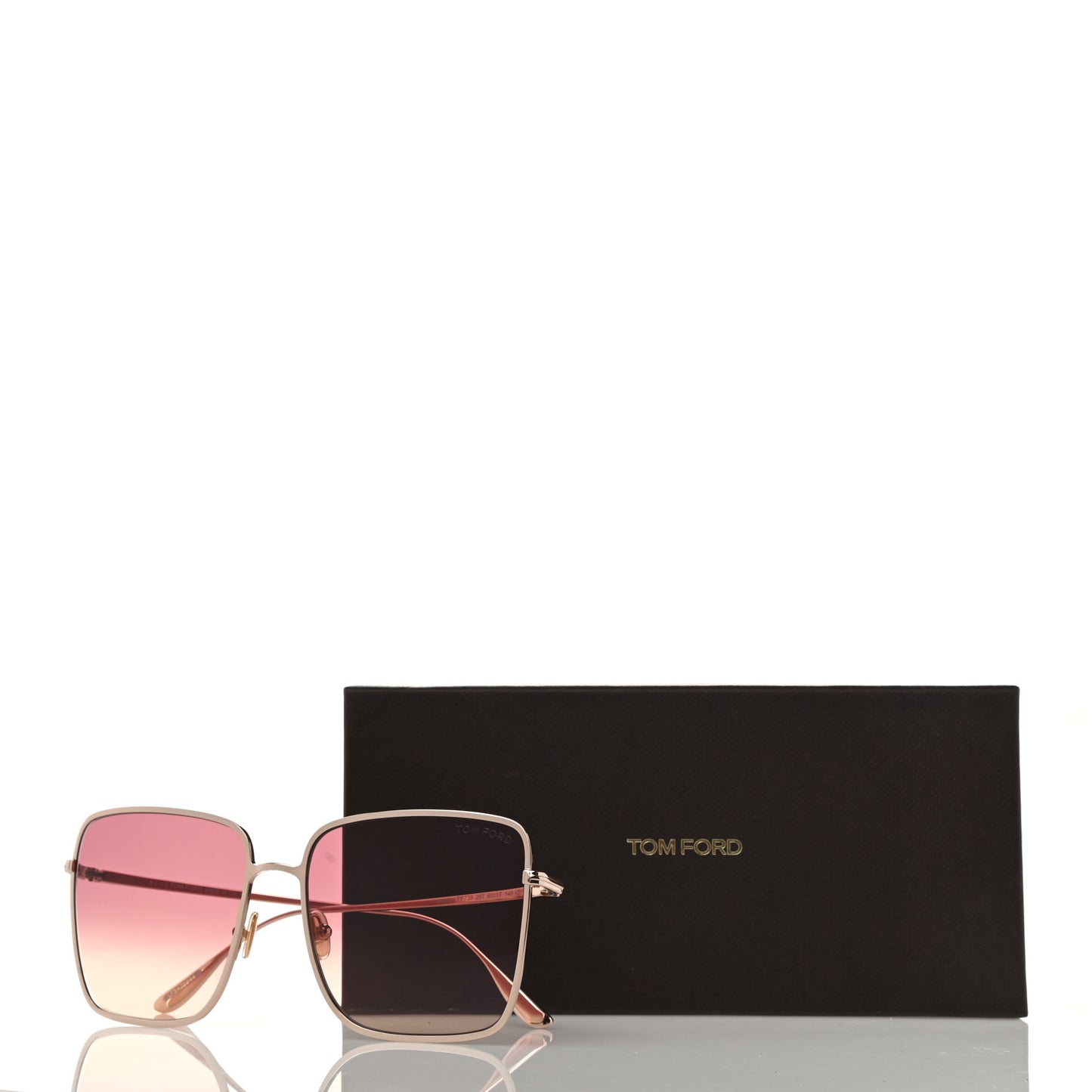 Acetate Polarized Heather Sunglasses TF739 Pink Rose Gold