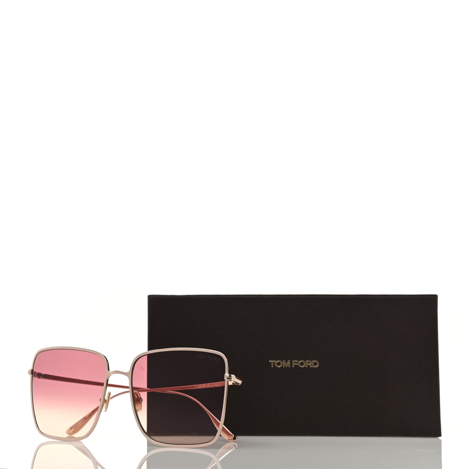Tom Ford Acetate Polarized Heather Sunglasses TF739 Pink Rose Gold 9 of 9