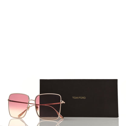 Tom Ford Acetate Polarized Heather Sunglasses TF739 Pink Rose Gold 9 of 9