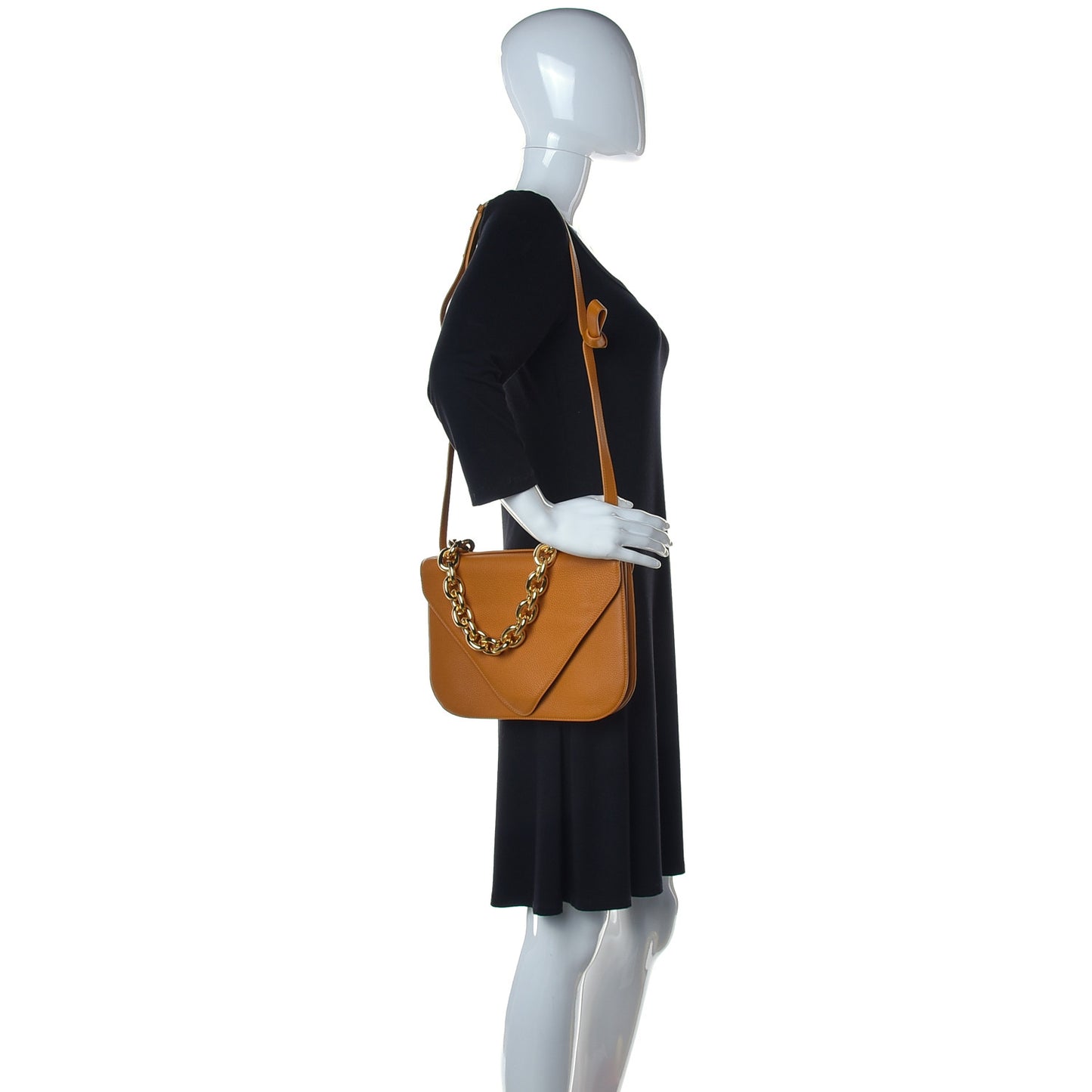 Calfskin Mount Envelope Bag Cob