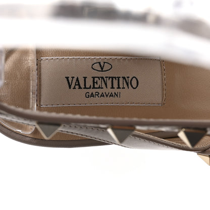 Valentino Garavani Calfskin Rockstud Ankle Strap 85mm Pumps 37.5 Poudre 8 of 8