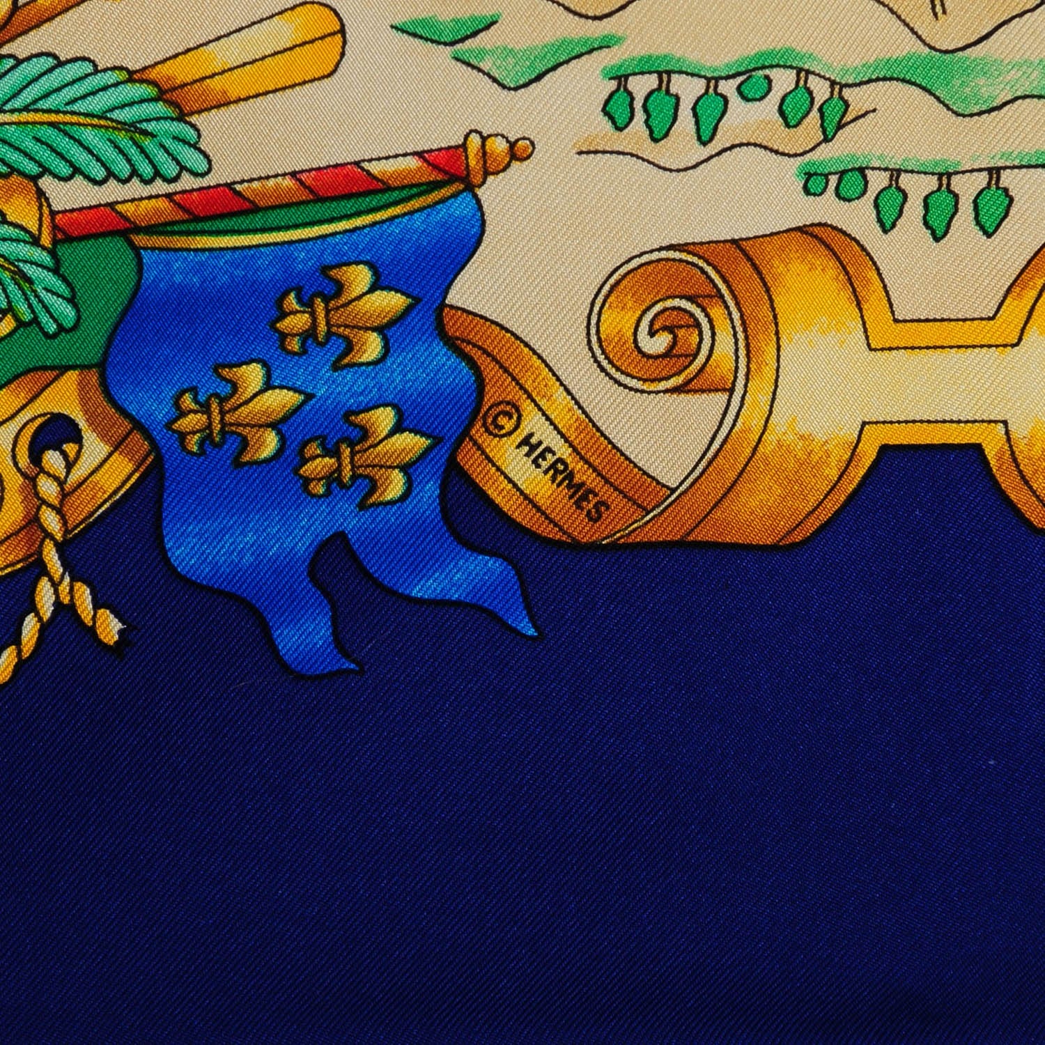 Hermes Silk Voiles De Lumiere Scarf 90 8 of 10