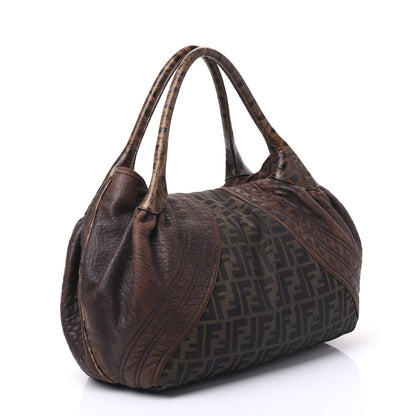 Fendi Zucca Nappa Nuvolata Vitello Tortuga Spy Tobacco Moro 2 of 11
