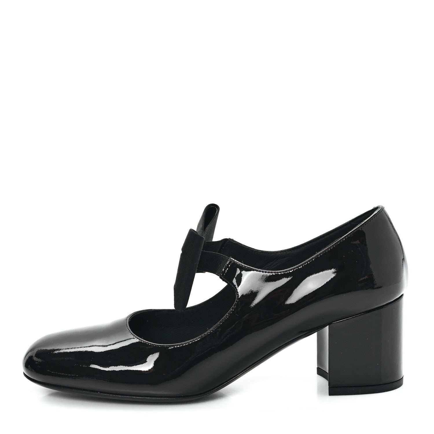 Chanel Patent Calfskin Grosgrain CC Mary Jane Pumps 40 Black 1 of 10