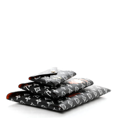 Louis Vuitton Catogram Kirigami Pochette Set Black 4 of 16