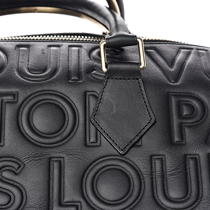 Louis Vuitton Calfskin Embossed Speedy Cube 30 Black 9 of 12
