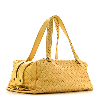Bottega Veneta Nappa Intrecciato Woven Top Handle Bag Buttercup 3 of 16