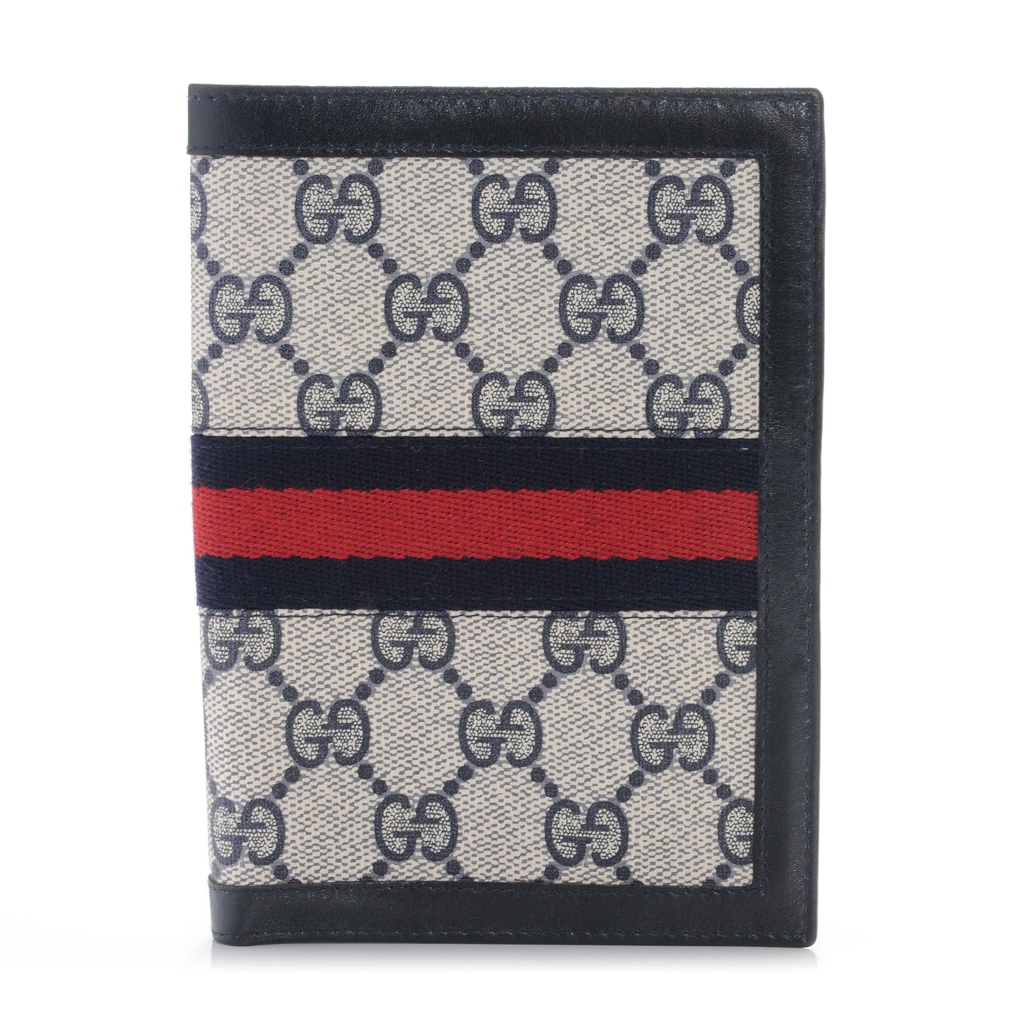 Monogram Web Passport Wallet Navy