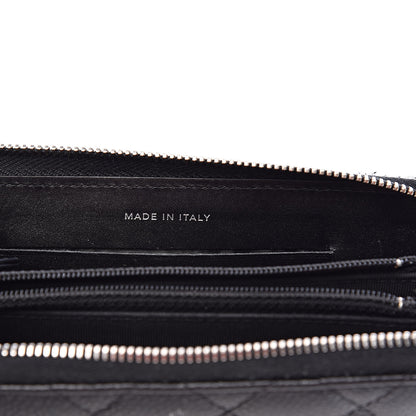 Chanel Caviar Quilted Small Gusset Zip Around Wallet Black 7 of 15