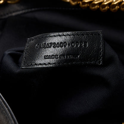 Saint Laurent Lambskin Matelasse Monogram Joe Backpack Black 7 of 11