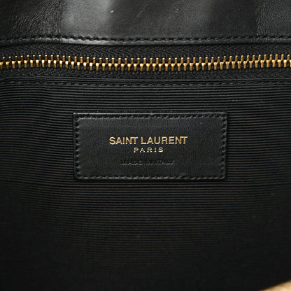 Saint Laurent Soft Calfskin Monogram Cassandre Shopper Black 8 of 23