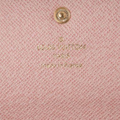 Louis Vuitton Damier Azur Emilie Wallet Rose Ballerine 6 of 7