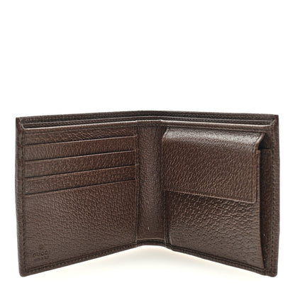 Gucci GG Supreme Monogram Web Mens Ophidia Bi-Fold Coin Wallet Beige New Acero 4 of 6