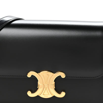 Celine Shiny Calfskin Teen Triomphe Black 9 of 12