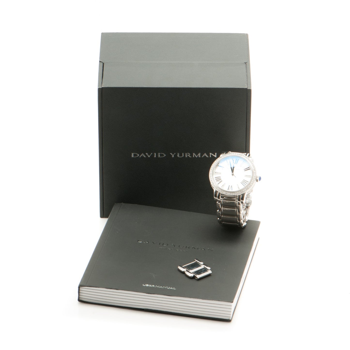 Stainless Steel Diamond Bezel Mother of Pearl 38mm Classic Quartz Watch