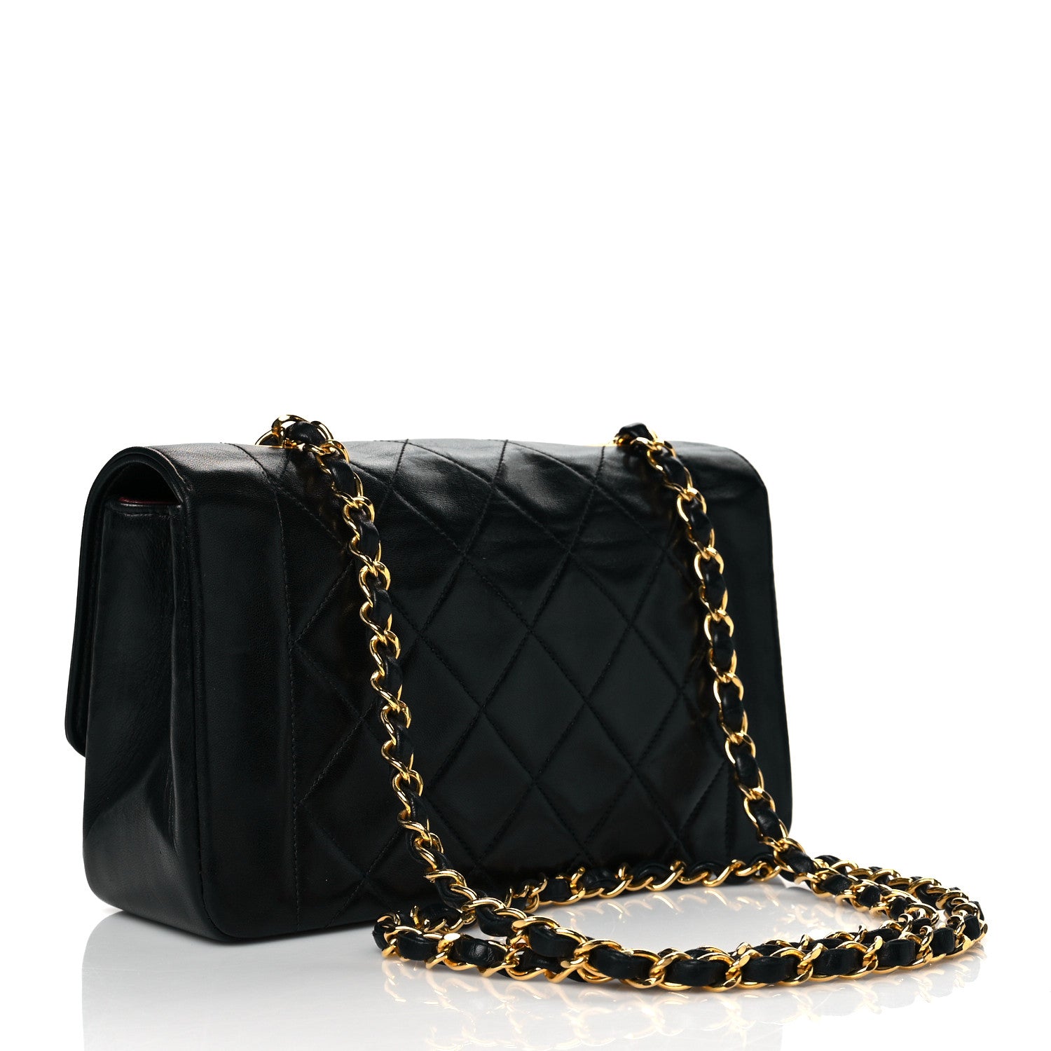 Chanel Lambskin Quilted Small Single Flap Black 2 of 10